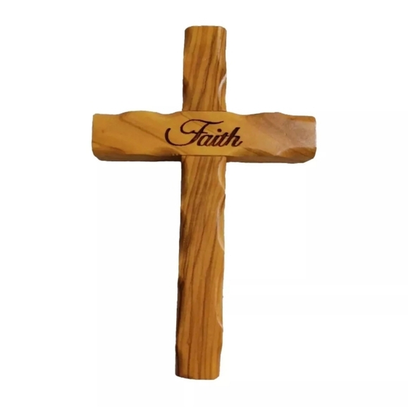 The Bradford Exchange Thomas Kinkade Holy Land Olive Wood Prayer Cross Keepsake - Picture 5 of 8